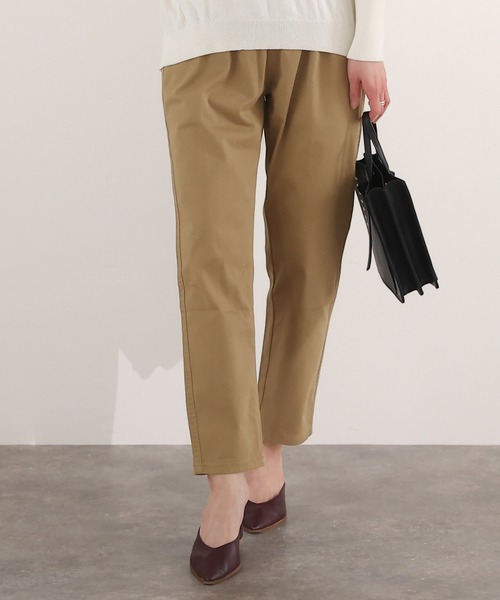 ElegChic（エレグシック）の「ストレッチツイルアンダーパンツ（チノパンツ・レディース・ブラック/ベージュ/カーキ・M/XXL/L/4L/XL）」の8枚目の写真