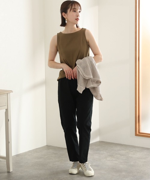 ElegChic（エレグシック）の「ストレッチツイルアンダーパンツ（チノパンツ・レディース・ブラック/ベージュ/カーキ・M/XXL/L/4L/XL）」の18枚目の写真