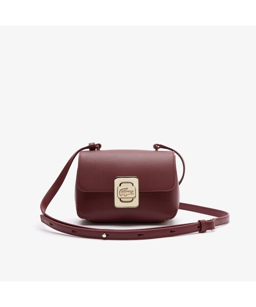 LACOSTE（ラコステ）の「アメリア レザーショルダーバッグ（ショルダーバッグ・レディース・ピンクベージュ/バーガンディー・FREE）」の2枚目の写真