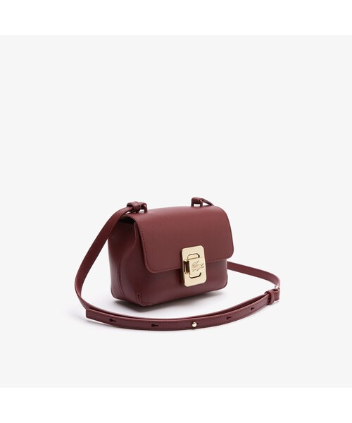 LACOSTE（ラコステ）の「アメリア レザーショルダーバッグ（ショルダーバッグ・レディース・ピンクベージュ/バーガンディー・FREE）」の5枚目の写真