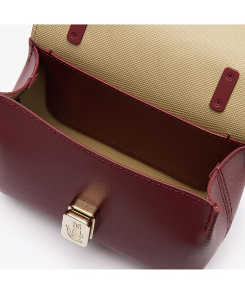 LACOSTE（ラコステ）の「アメリア レザーショルダーバッグ（ショルダーバッグ・レディース・ピンクベージュ/バーガンディー・FREE）」の3枚目の写真