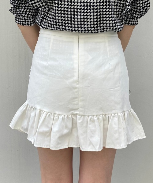 Crea titty&Co. PETIT(クレアティティーアンドコープチ)の「【Crea titty&Co.PETIT】フリルミニスカート(スカート・レディース・ホワイト/ブラック・MEDIUM/SMALL)」の4枚目の写真