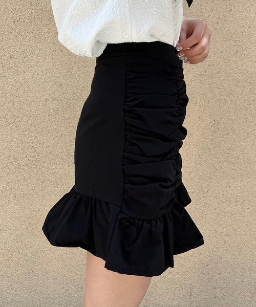 Crea titty&Co. PETIT(クレアティティーアンドコープチ)の「【Crea titty&Co.PETIT】フリルミニスカート(スカート・レディース・ホワイト/ブラック・MEDIUM/SMALL)」の5枚目の写真