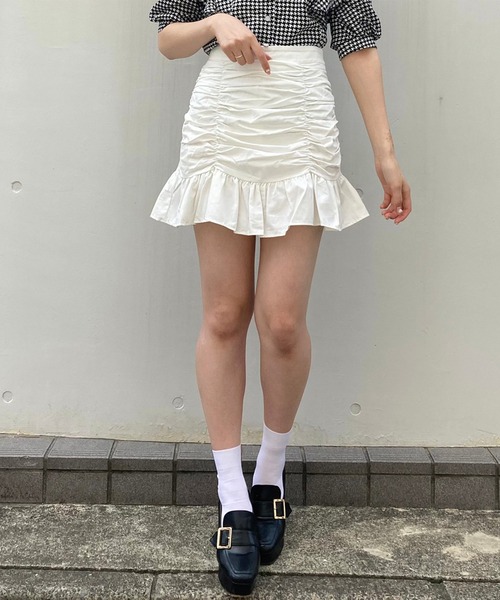 Crea titty&Co. PETIT(クレアティティーアンドコープチ)の「【Crea titty&Co.PETIT】フリルミニスカート(スカート・レディース・ホワイト/ブラック・MEDIUM/SMALL)」の7枚目の写真