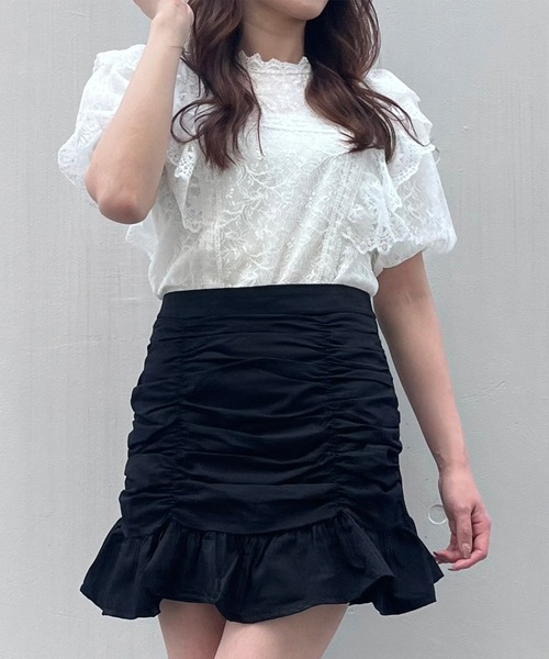 Crea titty&Co. PETIT(クレアティティーアンドコープチ)の「【Crea titty&Co.PETIT】フリルミニスカート(スカート・レディース・ホワイト/ブラック・MEDIUM/SMALL)」の22枚目の写真