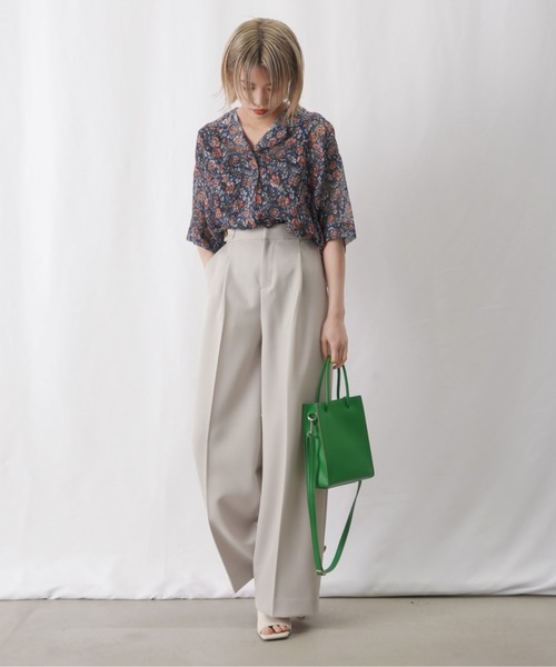 ブラウス シャツ LC/LLL カットジャガードラグランクルーネックブラウス レディース セール】LC/LLL カットジャガードラグランクルーネックブラウス