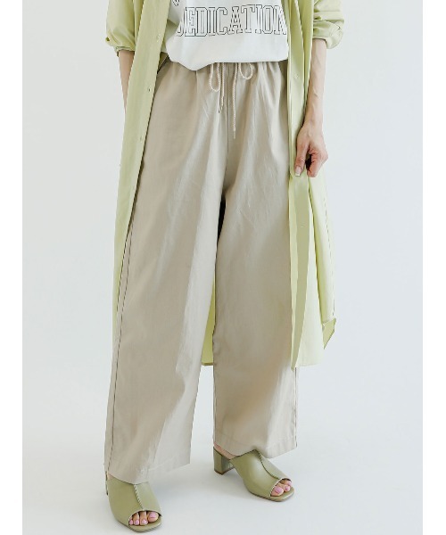 Samansa Mos2 blue（サマンサモスモスブルー）の「サス付イージーパンツ（その他パンツ・レディース・ベージュ/ライトベージュ/ブラック・ﾌﾘ-）」の3枚目の写真