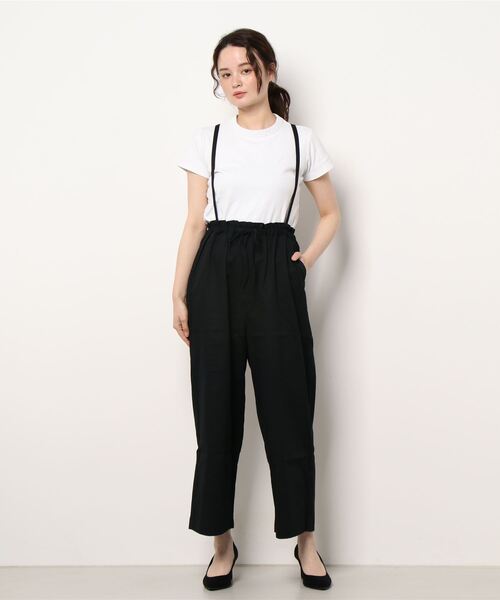 Samansa Mos2 blue（サマンサモスモスブルー）の「サス付イージーパンツ（その他パンツ・レディース・ベージュ/ライトベージュ/ブラック・ﾌﾘ-）」の14枚目の写真