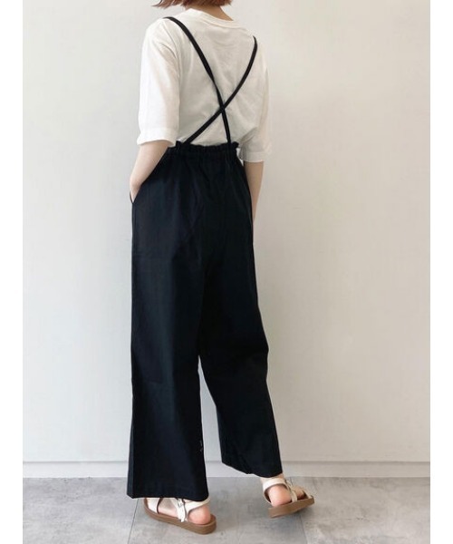 Samansa Mos2 blue（サマンサモスモスブルー）の「サス付イージーパンツ（その他パンツ・レディース・ベージュ/ライトベージュ/ブラック・ﾌﾘ-）」の6枚目の写真