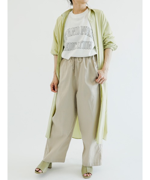 Samansa Mos2 blue（サマンサモスモスブルー）の「サス付イージーパンツ（その他パンツ・レディース・ベージュ/ライトベージュ/ブラック・ﾌﾘ-）」の7枚目の写真