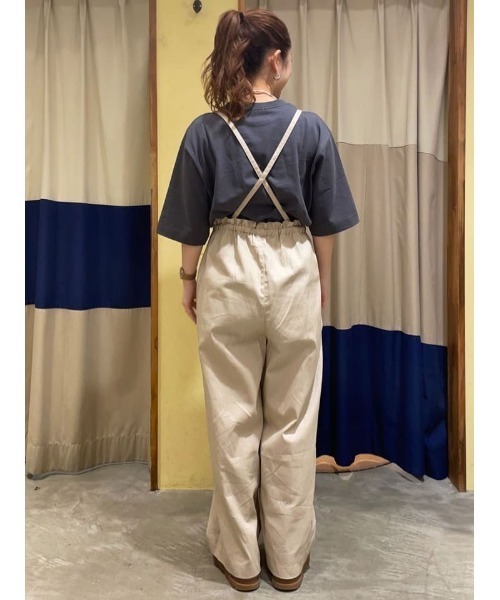 Samansa Mos2 blue（サマンサモスモスブルー）の「サス付イージーパンツ（その他パンツ・レディース・ベージュ/ライトベージュ/ブラック・ﾌﾘ-）」の11枚目の写真