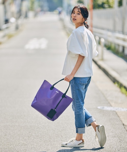 OUTDOOR PRODUCTS（アウトドアプロダクツ）の「BARNYARDSTORM / OUTDOOR PRODUCTS別注/2colorトート（トートバッグ・レディース・ホワイト/パープル・FREE）」の12枚目の写真