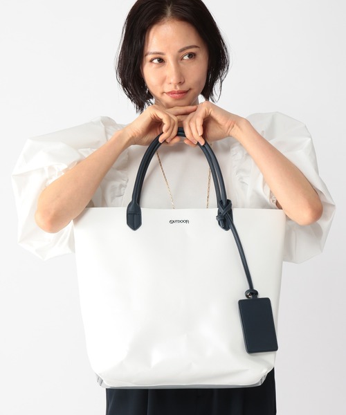 OUTDOOR PRODUCTS（アウトドアプロダクツ）の「BARNYARDSTORM / OUTDOOR PRODUCTS別注/2colorトート（トートバッグ・レディース・ホワイト/パープル・FREE）」の6枚目の写真