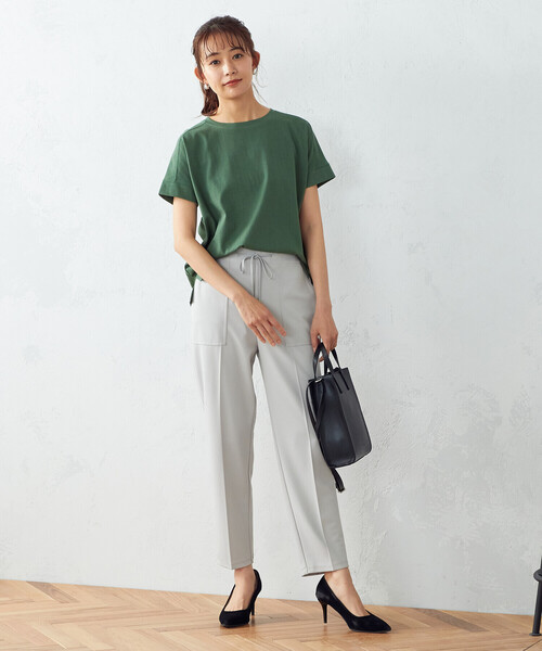 COMME CA ISM（コムサイズム）の「テーパードパンツ（その他パンツ・レディース・ブラック/グレイッシュベージュ・MEDIUM/LARGE/SMALL/X-LARGE/X-SMALL）」の7枚目の写真