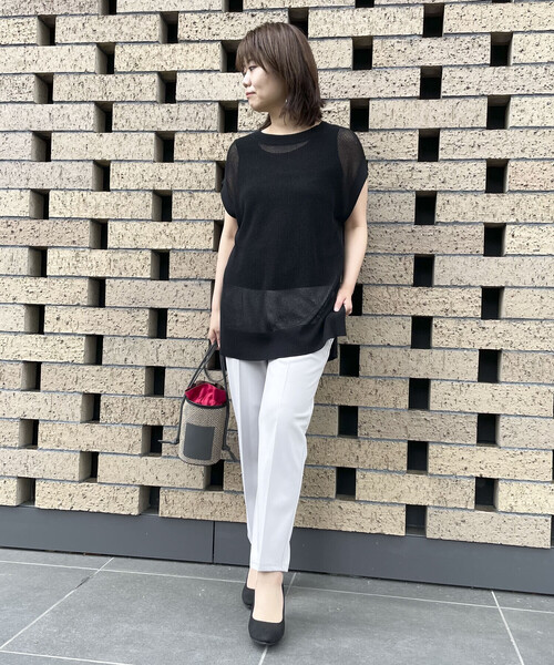 COMME CA ISM（コムサイズム）の「テーパードパンツ（その他パンツ・レディース・ブラック/グレイッシュベージュ・MEDIUM/LARGE/SMALL/X-LARGE/X-SMALL）」の20枚目の写真