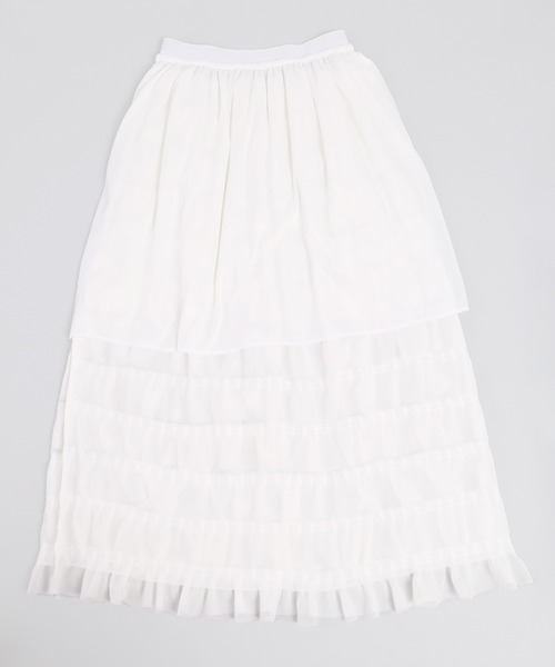 WC（ダブル シー）の「フリルロングスカート（スカート・レディース・ホワイト/ブラック・FREE）」の13枚目の写真