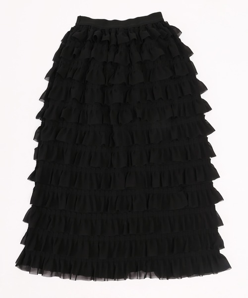 WC（ダブル シー）の「フリルロングスカート（スカート・レディース・ホワイト/ブラック・FREE）」の14枚目の写真