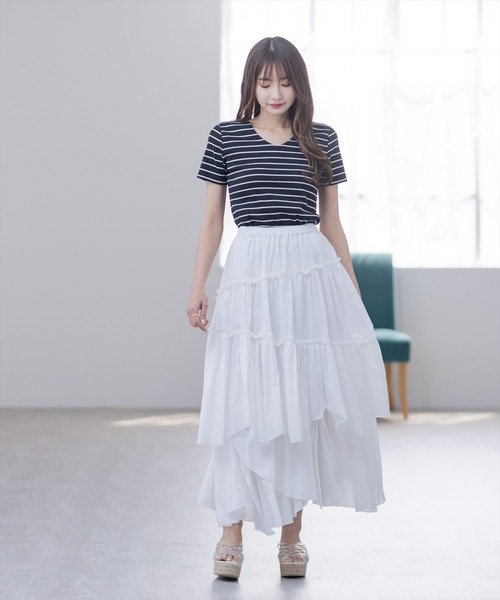 clear（クリア）の「ランダムティアードスカート（スカート）」 - WEAR