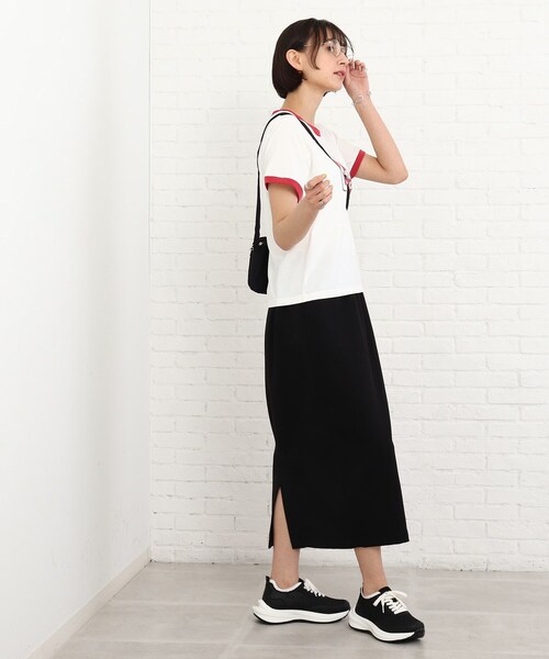 SHOO・LA・RUE（シューラルー）の「◆【S-L】リンガープリントTシャツ（Tシャツ/カットソー・レディース・グリーン/ピンク系・01/02/03）」の14枚目の写真