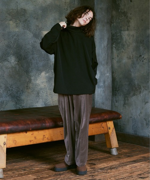 CASPER JOHN(キャスパージョン)の「Velour tapered slacks/ベロアテーパードスラックス(スラックス・メンズ・マスタード/グリーン/グレイッシュベージュ/ブラック・SMALL/MEDIUM/LARGE)」の9枚目の写真