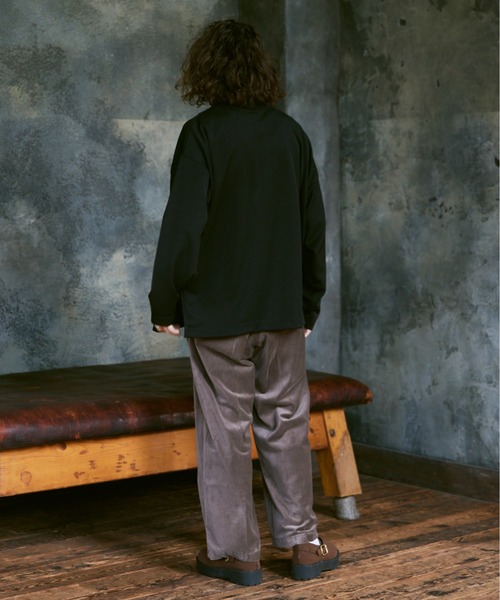 CASPER JOHN(キャスパージョン)の「Velour tapered slacks/ベロアテーパードスラックス(スラックス・メンズ・マスタード/グリーン/グレイッシュベージュ/ブラック・SMALL/MEDIUM/LARGE)」の10枚目の写真