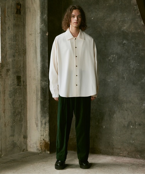 CASPER JOHN(キャスパージョン)の「Velour tapered slacks/ベロアテーパードスラックス(スラックス・メンズ・マスタード/グリーン/グレイッシュベージュ/ブラック・SMALL/MEDIUM/LARGE)」の16枚目の写真