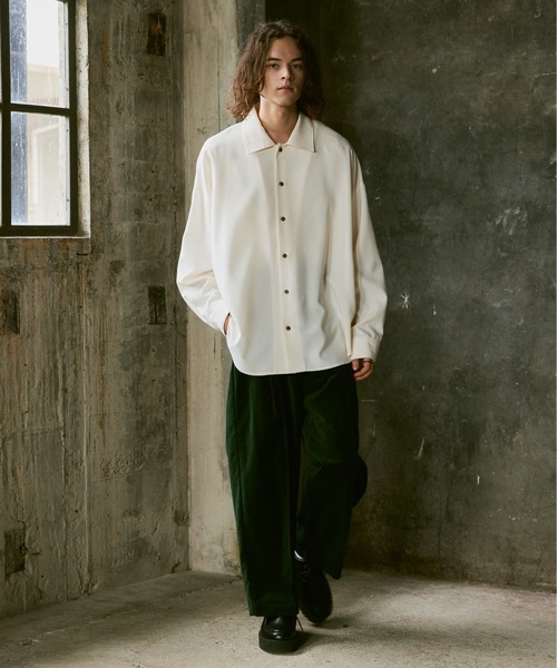 CASPER JOHN(キャスパージョン)の「Velour tapered slacks/ベロアテーパードスラックス(スラックス・メンズ・マスタード/グリーン/グレイッシュベージュ/ブラック・SMALL/MEDIUM/LARGE)」の18枚目の写真