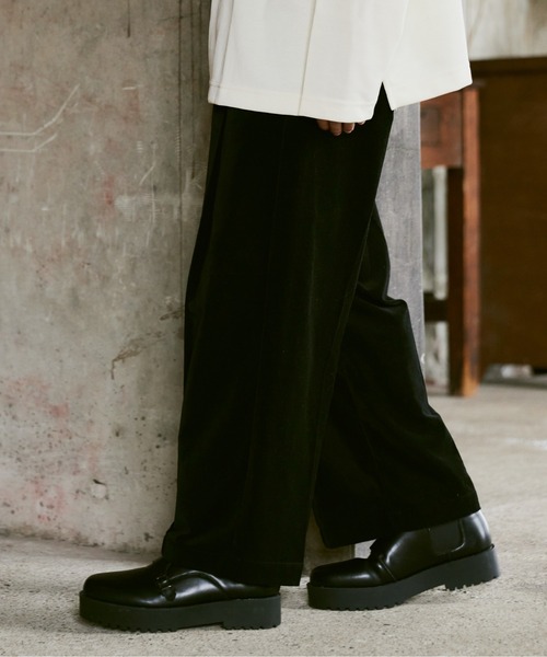 CASPER JOHN(キャスパージョン)の「Velour tapered slacks/ベロアテーパードスラックス(スラックス・メンズ・マスタード/グリーン/グレイッシュベージュ/ブラック・SMALL/MEDIUM/LARGE)」の20枚目の写真