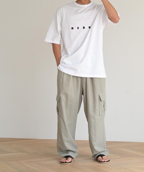 CANAL JEAN（キャナルジーン）の「choice_cnl(チョイス) リネンバルーンカーゴパンツ（カーゴパンツ・レディース・カーキ/オートミール・ONE SIZE）」の6枚目の写真