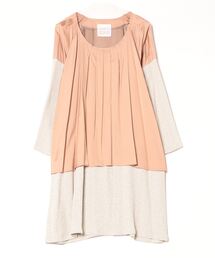 JUN OKAMOTO（ジュンオカモト）の「JUN OKAMOTO 衿ぐりタックワンピース（ワンピース）」