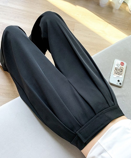 Primazel(プリマゼル)の「ベルクロハイウエストワイドパンツ(その他パンツ・レディース・ブラック/モカ・M)」の15枚目の写真