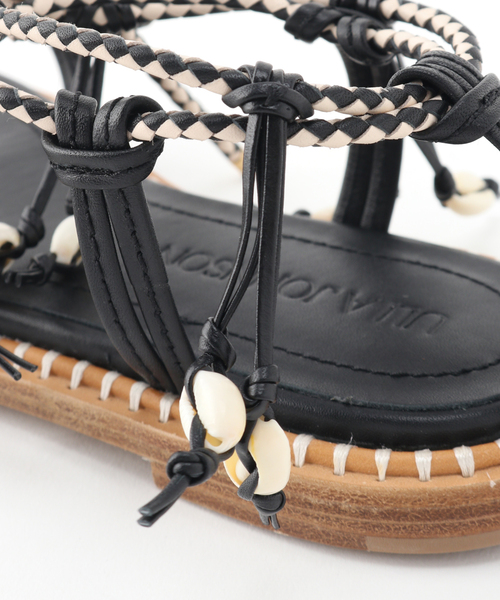 IENA(イエナ)の「【ULLA JOHNSON/ウラ ジョンソン】Hanalei Seashellサンダル(サンダル・レディース・ブラック・37/36)」の8枚目の写真