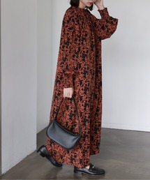 feepur | スタンドカラークラシカルフラワーワンピース(ワンピース)