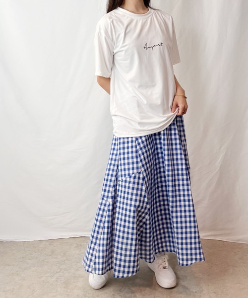 H.Warren（エイチウォーレン）の「レタリングプリントT（Tシャツ/カットソー・レディース・ホワイト/ブラック/ネイビー/チャコールグレー・FREE）」の18枚目の写真