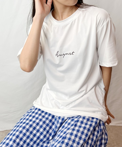 H.Warren（エイチウォーレン）の「レタリングプリントT（Tシャツ/カットソー・レディース・ホワイト/ブラック/ネイビー/チャコールグレー・FREE）」の14枚目の写真