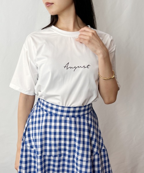 H.Warren（エイチウォーレン）の「レタリングプリントT（Tシャツ/カットソー・レディース・ホワイト/ブラック/ネイビー/チャコールグレー・FREE）」の16枚目の写真