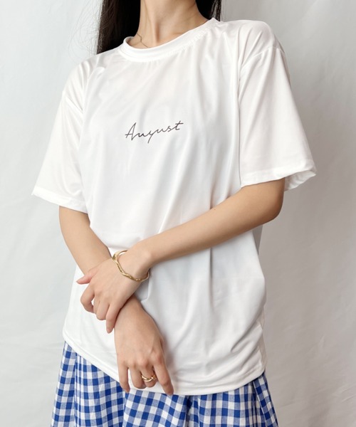 H.Warren（エイチウォーレン）の「レタリングプリントT（Tシャツ/カットソー・レディース・ホワイト/ブラック/ネイビー/チャコールグレー・FREE）」の13枚目の写真