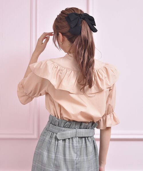 ems excite（エムズエキサイト）の「フリルBL（シャツ/ブラウス・レディース・ホワイト/ピンク/ブルー・FREE）」の18枚目の写真