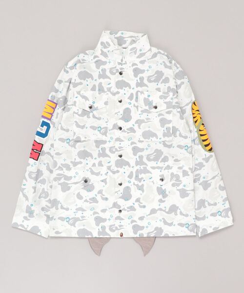 A BATHING APE(アベイシングエイプ)の「SPACE CAMO SHARK M-65 M(ミリタリージャケット・メンズ・ホワイト/ブラック・MEDIUM/LARGE/X-LARGE)」の12枚目の写真