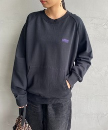 [UNIVERSAL OVERALL/ユニバーサルオーバーオール] 別注 ワンポイント刺繍 ラグランスリーブスウェット