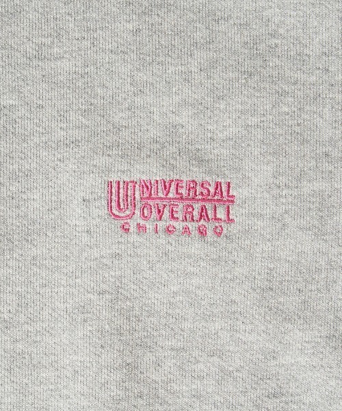 UNIVERSAL OVERALL（ユニバーサルオーバーオール）の「[UNIVERSAL OVERALL/ユニバーサルオーバーオール] 別注 ワンポイント刺繍 ラグランスリーブスウェット（スウェット・レディース・ブラック/グレー/ダークグリーン/ブルー/オレンジ・F）」の11枚目の写真