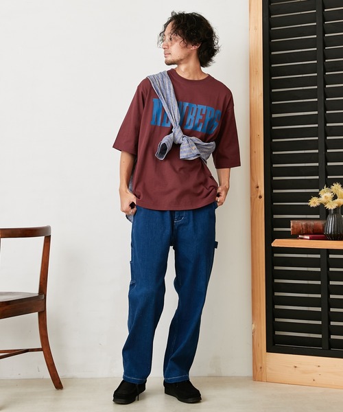 CIAOPANIC TYPY（チャオパニックティピー）の「オーバーサイズアソートカレッジプリントTeeハーフスリーブ（Tシャツ/カットソー・メンズ・ネイビー/ブラウン/オフホワイト・M/L）」の13枚目の写真