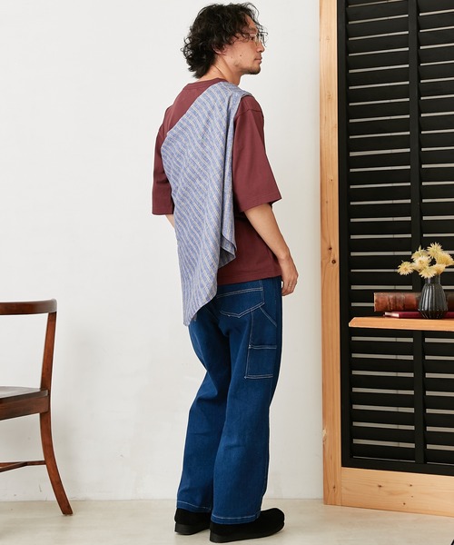 CIAOPANIC TYPY（チャオパニックティピー）の「オーバーサイズアソートカレッジプリントTeeハーフスリーブ（Tシャツ/カットソー・メンズ・ネイビー/ブラウン/オフホワイト・M/L）」の15枚目の写真