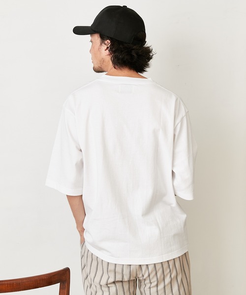 CIAOPANIC TYPY（チャオパニックティピー）の「オーバーサイズアソートカレッジプリントTeeハーフスリーブ（Tシャツ/カットソー・メンズ・ネイビー/ブラウン/オフホワイト・M/L）」の6枚目の写真