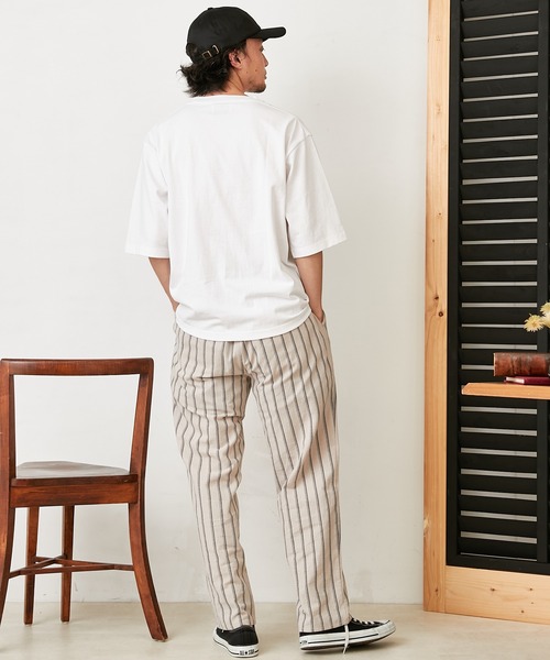 CIAOPANIC TYPY（チャオパニックティピー）の「オーバーサイズアソートカレッジプリントTeeハーフスリーブ（Tシャツ/カットソー・メンズ・ネイビー/ブラウン/オフホワイト・M/L）」の9枚目の写真