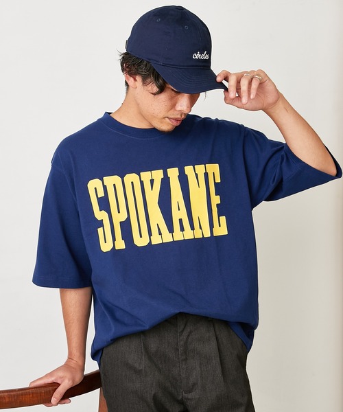 CIAOPANIC TYPY（チャオパニックティピー）の「オーバーサイズアソートカレッジプリントTeeハーフスリーブ（Tシャツ/カットソー・メンズ・ネイビー/ブラウン/オフホワイト・M/L）」の19枚目の写真