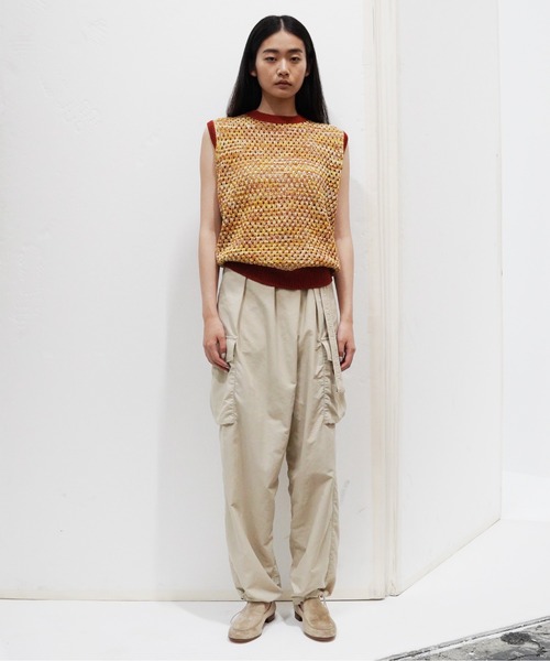 UNDECORATED アンデコレイテッド / Cotton Melange Knit Vest コットン 