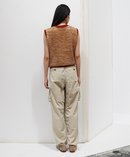UNDECORATED アンデコレイテッド / Cotton Melange Knit Vest コットン 