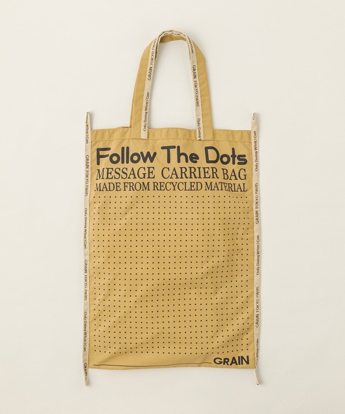 CIAOPANIC(チャオパニック)の「【GRAIN/グレイン】Follow The Dots L (フォロー ザ ドッツ L)(トートバッグ・レディース・ホワイト/レッド/ベージュ/パープル/イエロー・FREE)」の2枚目の写真