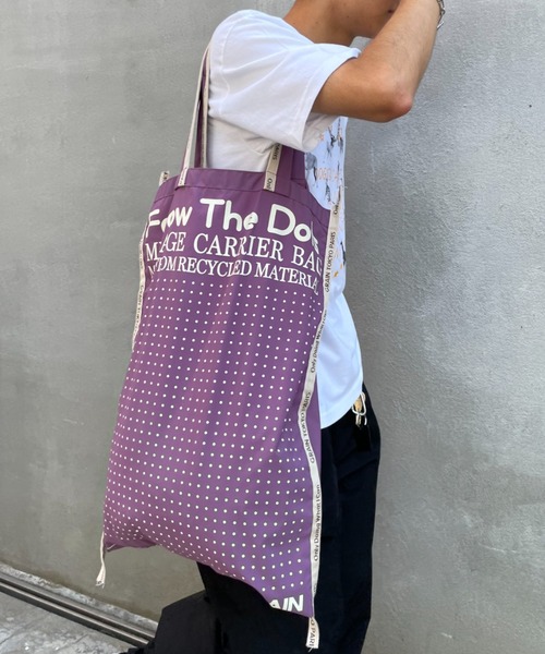 CIAOPANIC(チャオパニック)の「【GRAIN/グレイン】Follow The Dots L (フォロー ザ ドッツ L)(トートバッグ・レディース・ホワイト/レッド/ベージュ/パープル/イエロー・FREE)」の3枚目の写真
